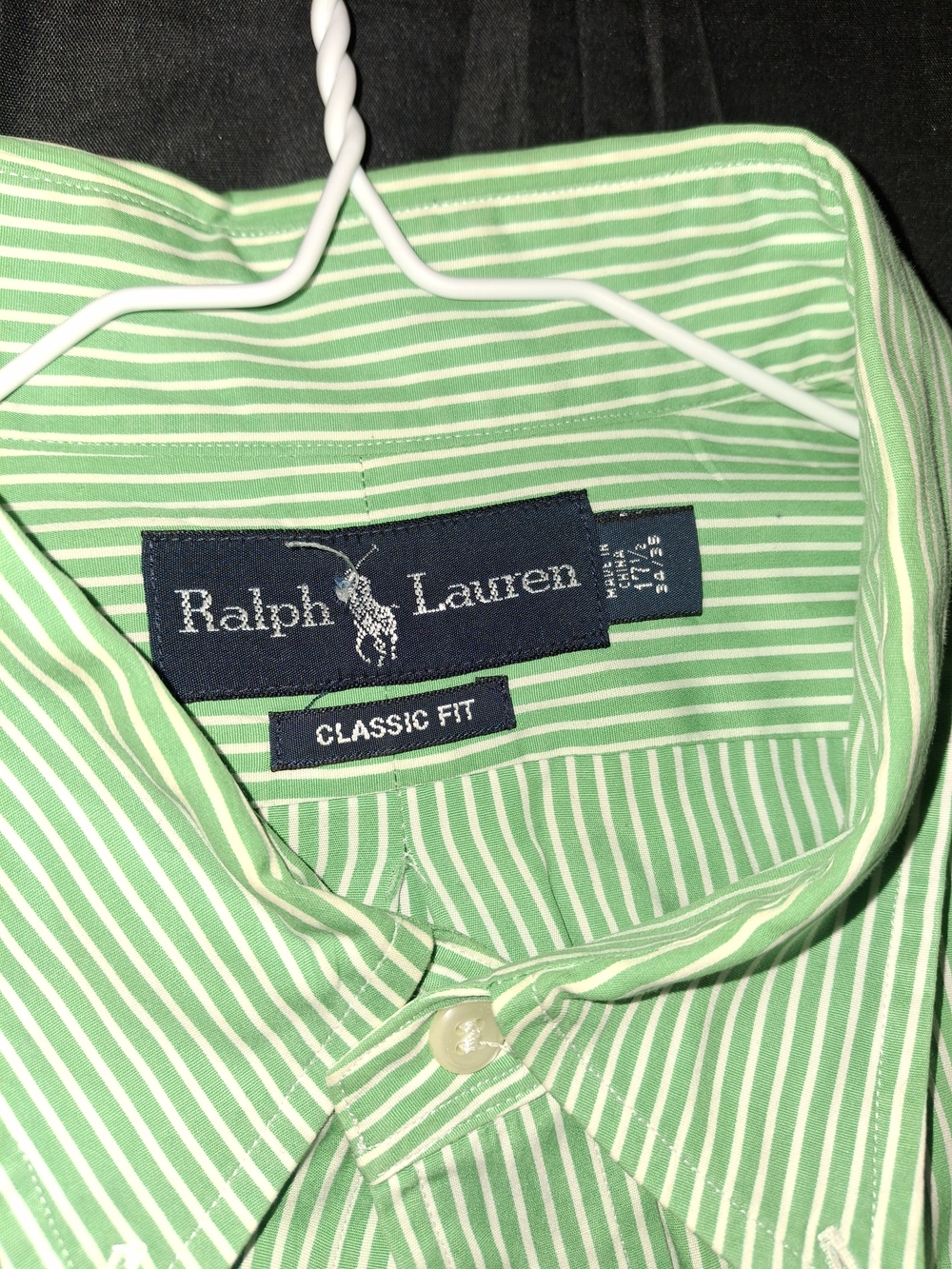 Ralph Lauren Men’s Green Striped Button-Down Shirt - Picture 3 of 5